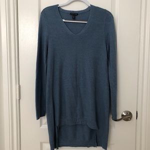 EILEEN FISHER 100% Merino Wool Tunic Sweater Long Sleeve Small (may fit Medium)